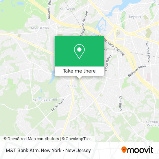 M&T Bank Atm map