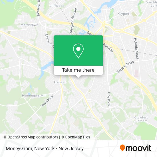 MoneyGram map