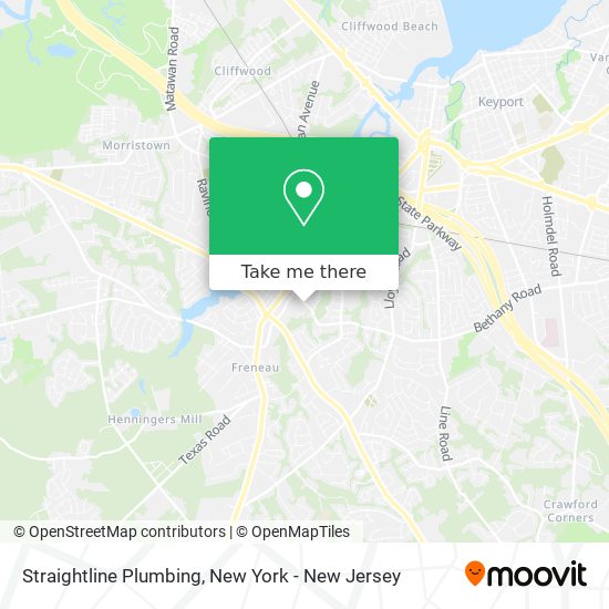 Straightline Plumbing map