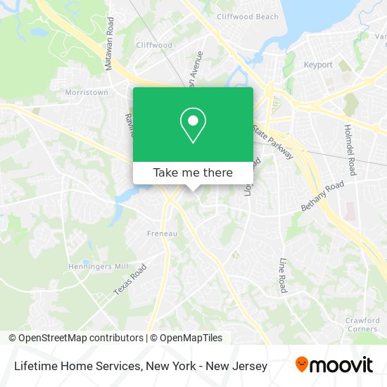 Lifetime Home Services map