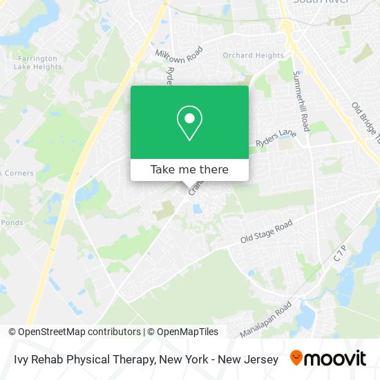 Ivy Rehab Physical Therapy map