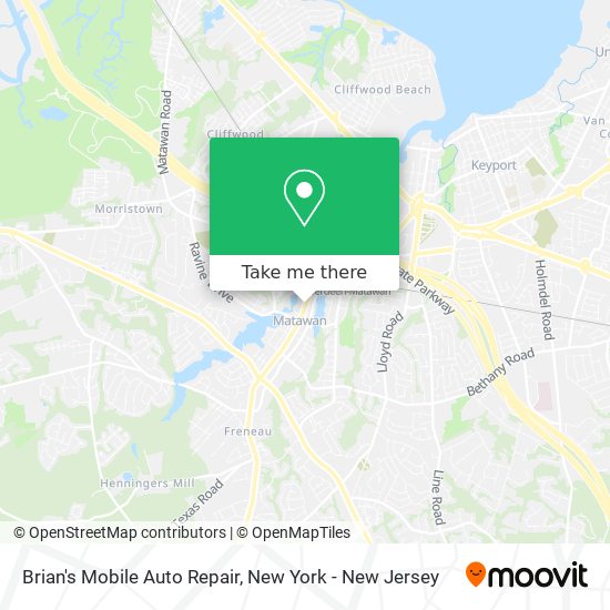 Brian's Mobile Auto Repair map