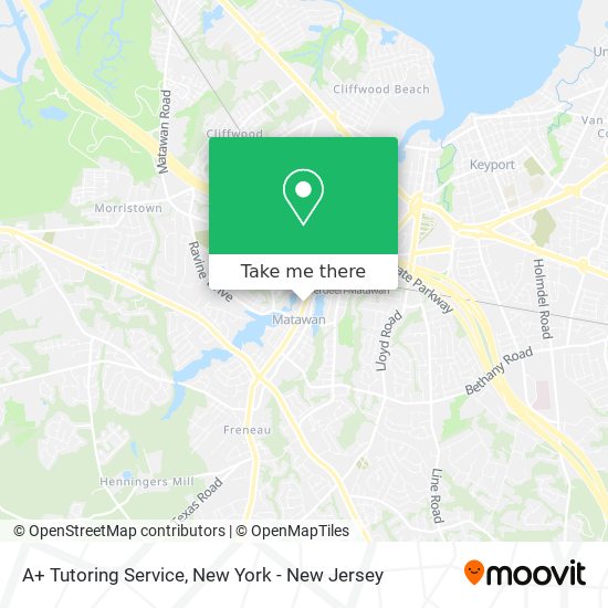 Mapa de A+ Tutoring Service