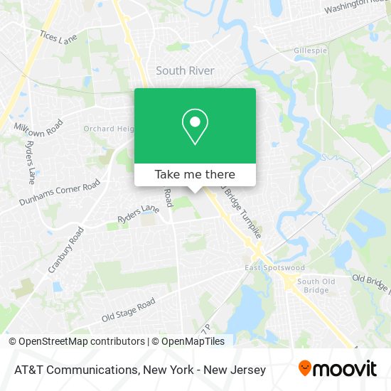 AT&T Communications map