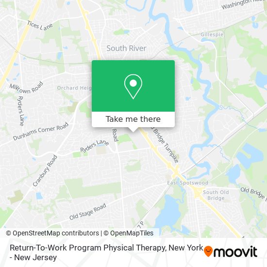 Return-To-Work Program Physical Therapy map