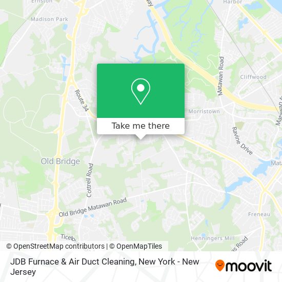JDB Furnace & Air Duct Cleaning map