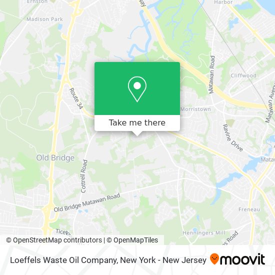 Loeffels Waste Oil Company map