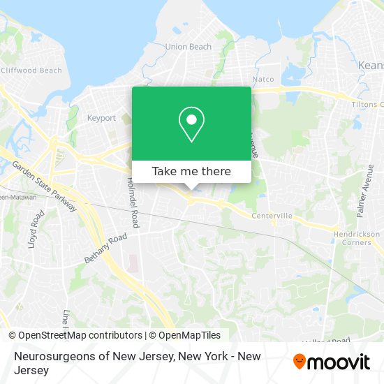 Mapa de Neurosurgeons of New Jersey