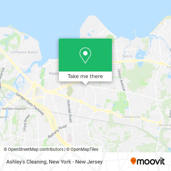 Ashley's Cleaning map