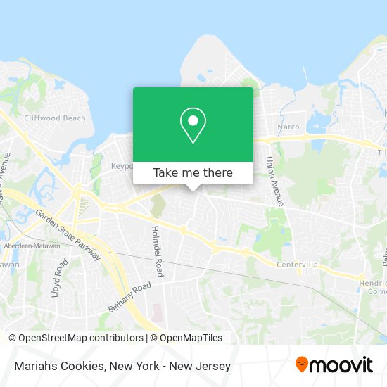 Mariah's Cookies map