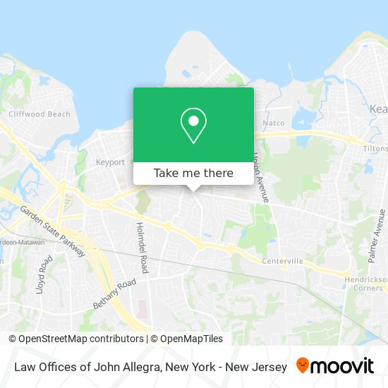 Law Offices of John Allegra map