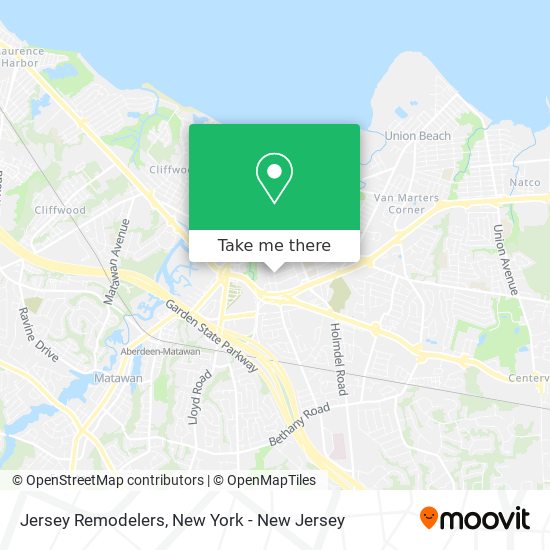 Jersey Remodelers map