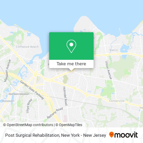 Post Surgical Rehabilitation map