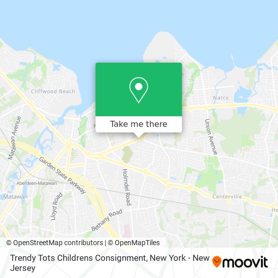 Trendy Tots Childrens Consignment map