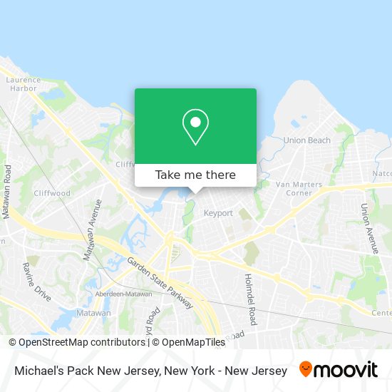 Michael's Pack New Jersey map