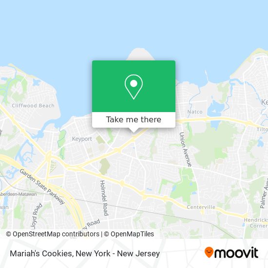 Mariah's Cookies map