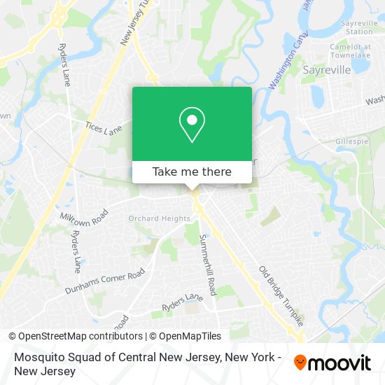 Mapa de Mosquito Squad of Central New Jersey