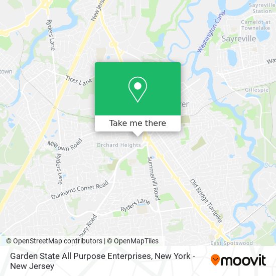 Mapa de Garden State All Purpose Enterprises