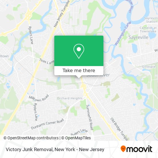 Mapa de Victory Junk Removal