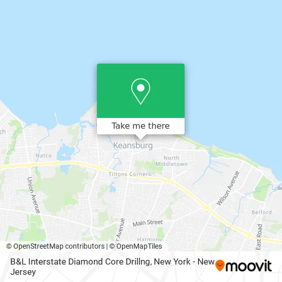 B&L Interstate Diamond Core Drillng map