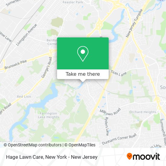 Hage Lawn Care map