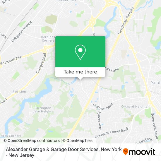 Mapa de Alexander Garage & Garage Door Services