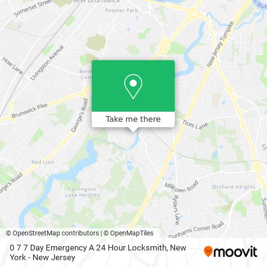 Mapa de 0 7 7 Day Emergency A 24 Hour Locksmith