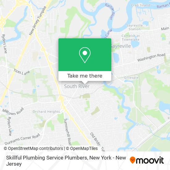 Skillful Plumbing Service Plumbers map