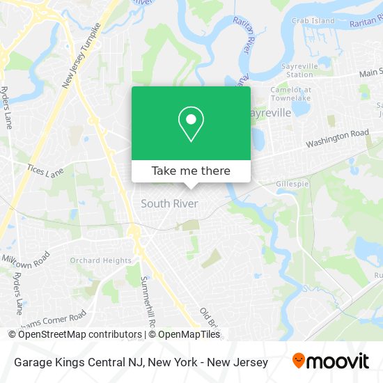 Mapa de Garage Kings Central NJ