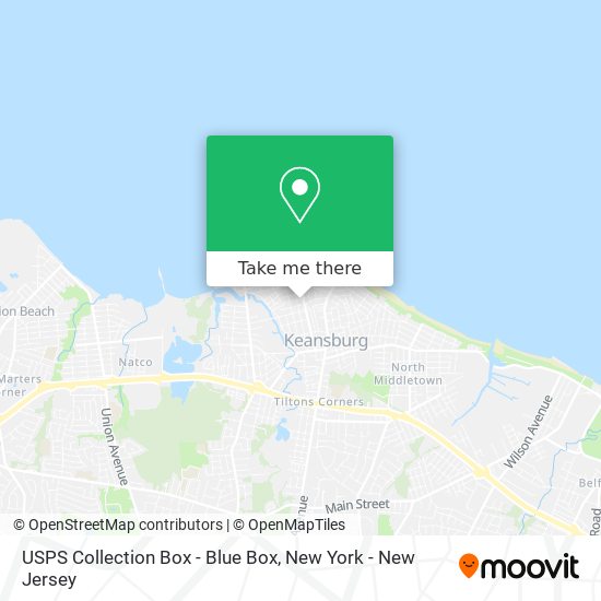 USPS Collection Box - Blue Box map