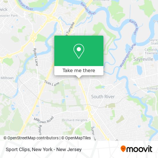 Sport Clips map