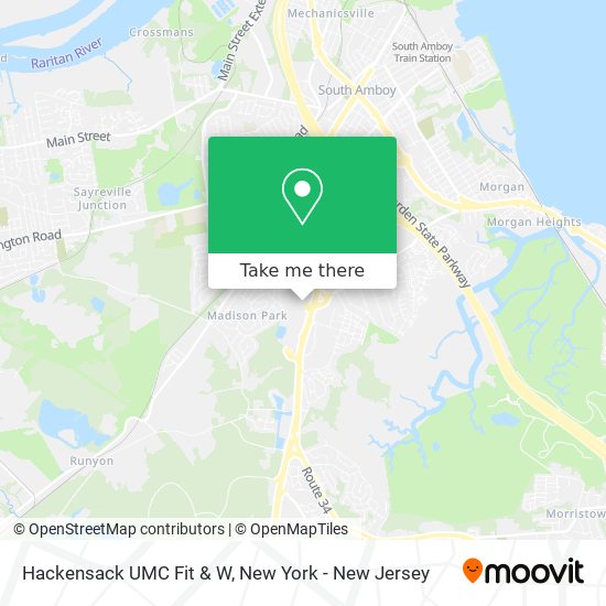 Mapa de Hackensack UMC Fit & W