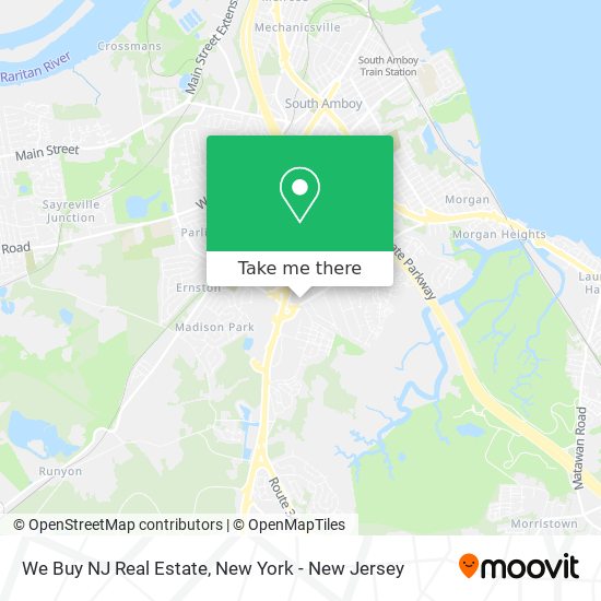 We Buy NJ Real Estate map