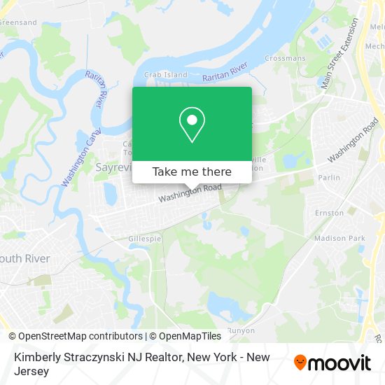 Mapa de Kimberly Straczynski NJ Realtor