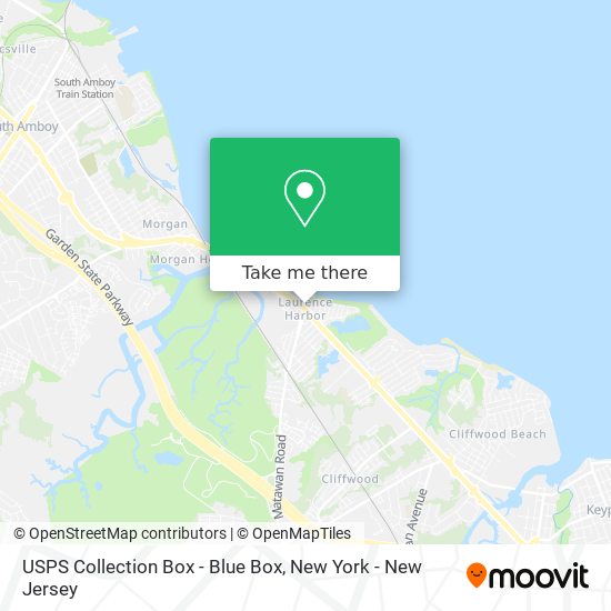 USPS Collection Box - Blue Box map