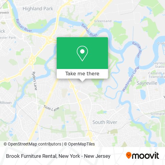 Brook Furniture Rental map