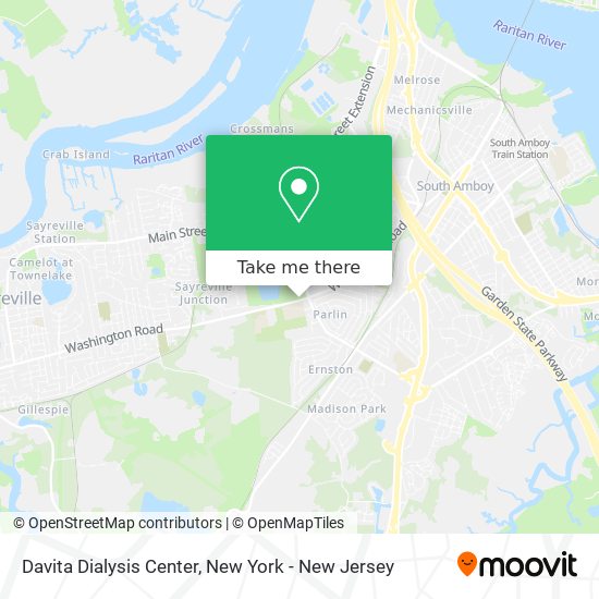Davita Dialysis Center map