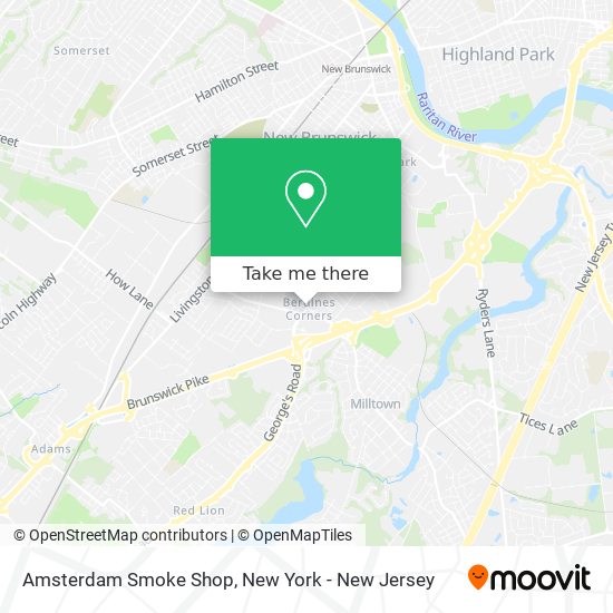 Mapa de Amsterdam Smoke Shop