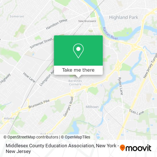 Mapa de Middlesex County Education Association
