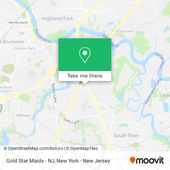 Mapa de Gold Star Maids - NJ