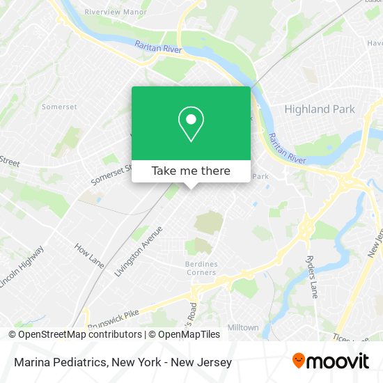 Marina Pediatrics map