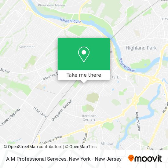 A M Professional Services map