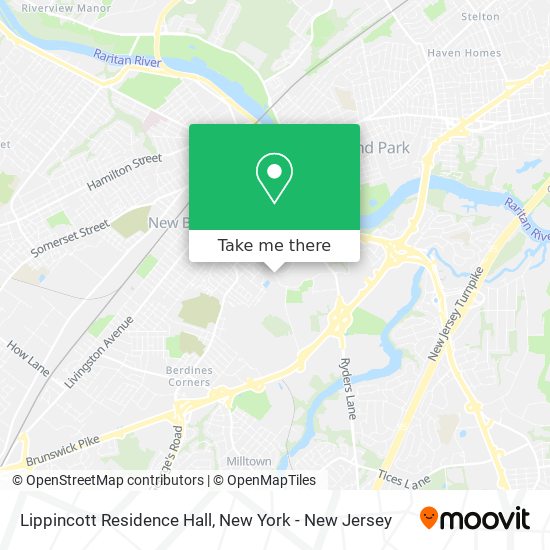 Mapa de Lippincott Residence Hall
