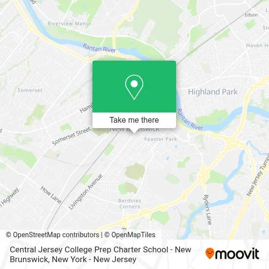 Central Jersey College Prep Charter School - New Brunswick map