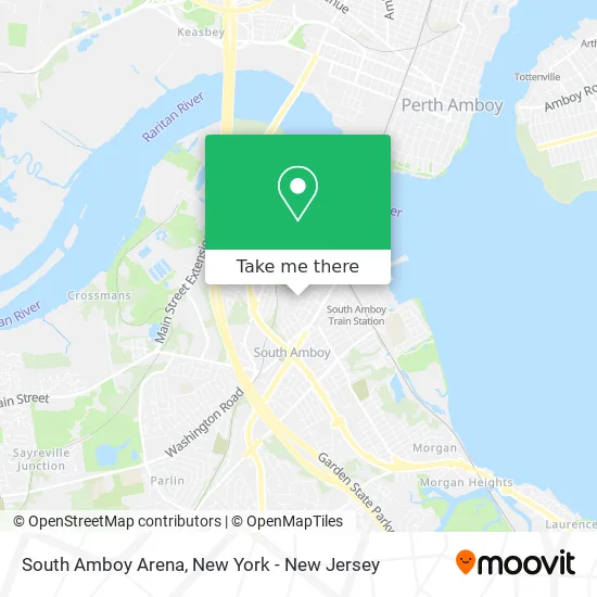 South Amboy Arena map