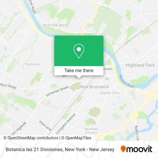 Botanica las 21 Divisiones map