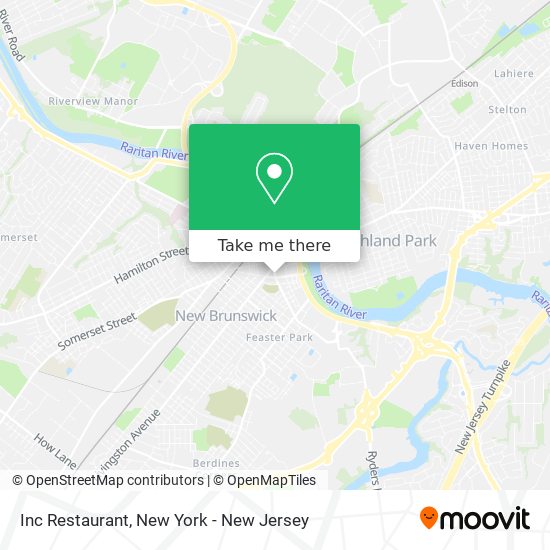 Mapa de Inc Restaurant