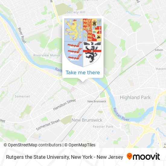 Rutgers the State University map