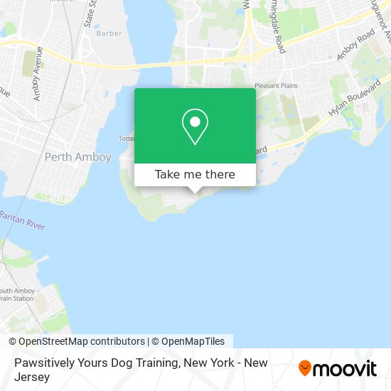 Pawsitively Yours Dog Training map