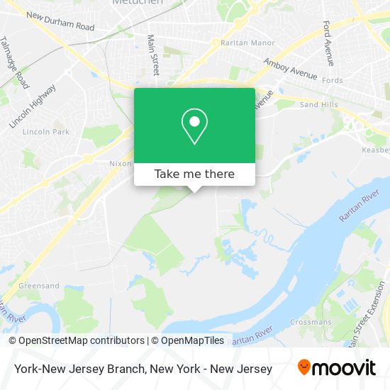 York-New Jersey Branch map